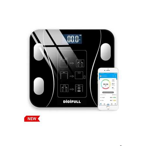 AKILLI DIJITAL TARTI BASKÜL YAĞ SU KAS VÜCUT KITLE ENDEKSI KILO ÖLÇER TARTI BLUETOOTH BAĞLANTILI