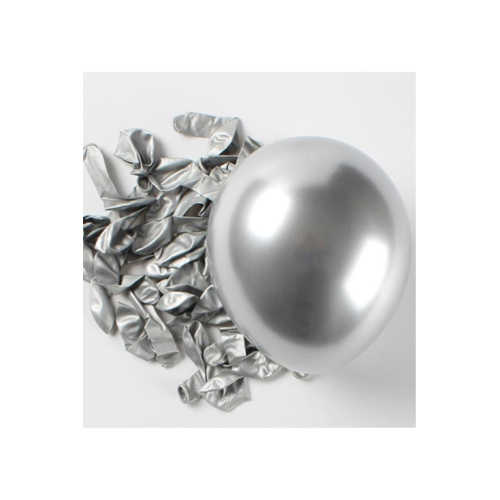 GEMAR KROM BALON 13CM 100LÜ UZAY GRİ 090