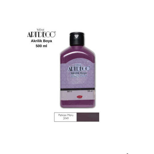 ARTDECO AKRİLİK BOYA 500ML 3049 PATLICAN MORU