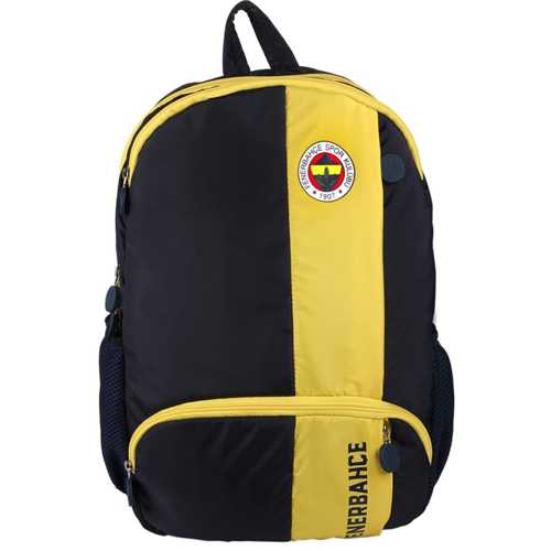 FENERBAHÇE SARI ŞERİT RENKLİ LOGO SIRT ÇANTASI