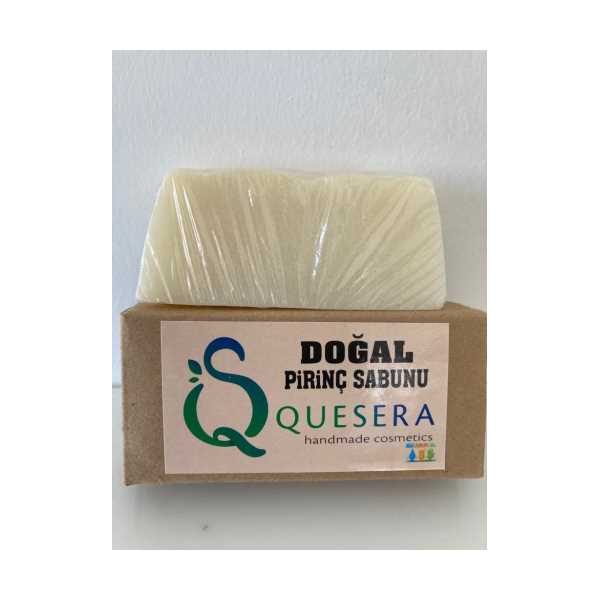 DOĞAL PİRİNÇ SABUNU EL YAPIMI DOĞALA ÖZDEŞ 80 GRAM.