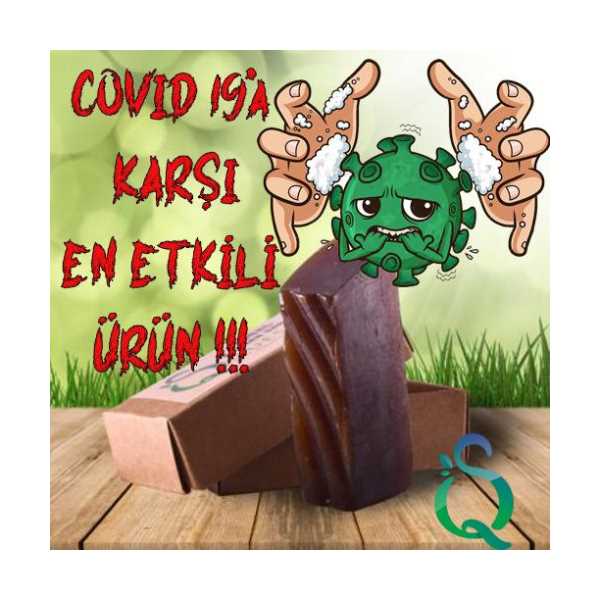 NATURAL E-VİTAMİNLİ KATRAN SABUNU COVID'19 A KARŞI ETKİLİ EL YAPIMI DOĞALA ÖZDEŞ 80 GRAM.