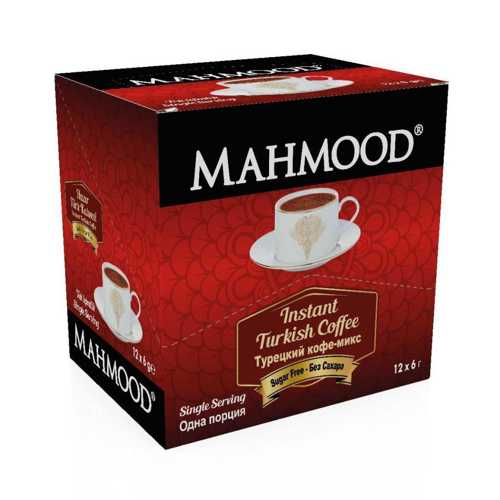 MAHMOOD COFFEE HAZIR TÜRK KAHVESİ SADE 12 X 6 GR HAZIR KAHVE