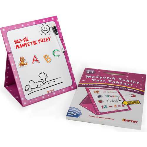 DIYTOY MANYETİK YAZI TAHTASI KIZ PEMBE MTM8512