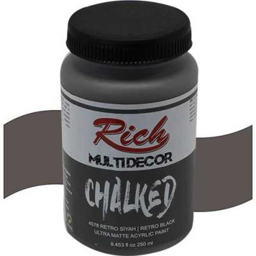 RİCH MULTİDEKOR CHALKED 250ML 4578 RETRO SİYAH