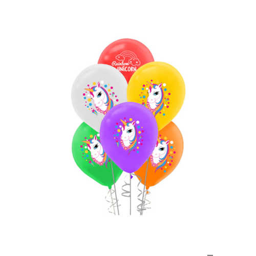 KİKA RAİNBOW UNİCORNLİSANSLI BALON 100LÜ