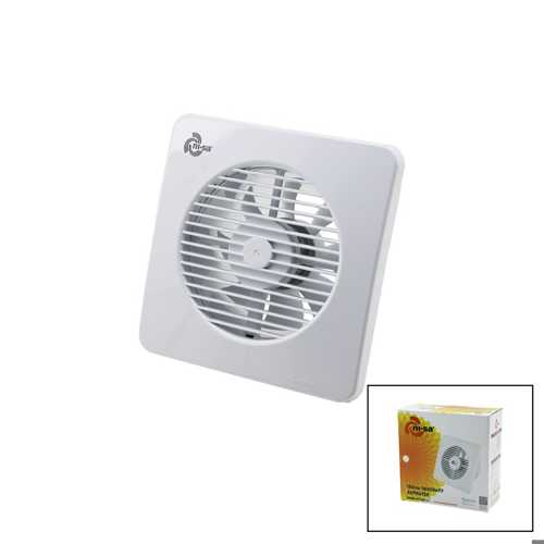 PLASTİK ASPİRATÖR 150 6İNÇ BANYO TUVALET HAVALANDIRMA ASPİRATÖRÜ 20W 320M3/H EBT-150 (4172)