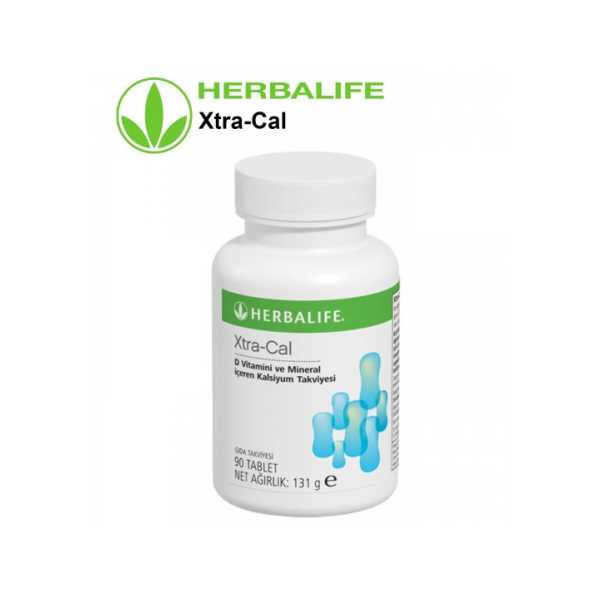 HERBALİFE NUTRITION SHOP  KALSİYUM TAKVİYE EDİCİ GIDA XTRA-CAL 90 TABLET 