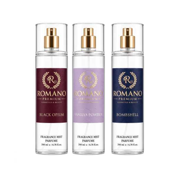 BOMBSHELL-VANİLYA POWDER-BLACK OPİUM ÜÇLÜ SET VÜCUT SPREYİ 200 ML KALICI YÜKSEK ESANS