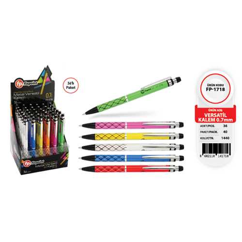 FİXPOİNT METAL VERSATİL KALEM 0.7MM FP-1718 -36-