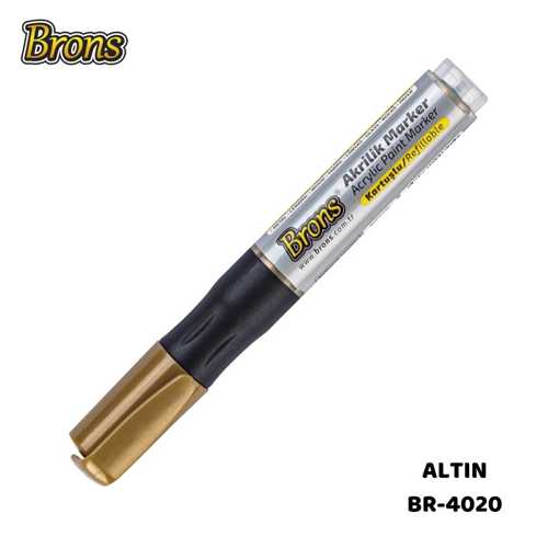BRONS AKRİLİK MARKER KALEM ALTIN