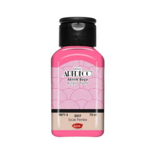 ARTDECO AKRİLİK BOYA 75ML SICAK PEMBE 3017