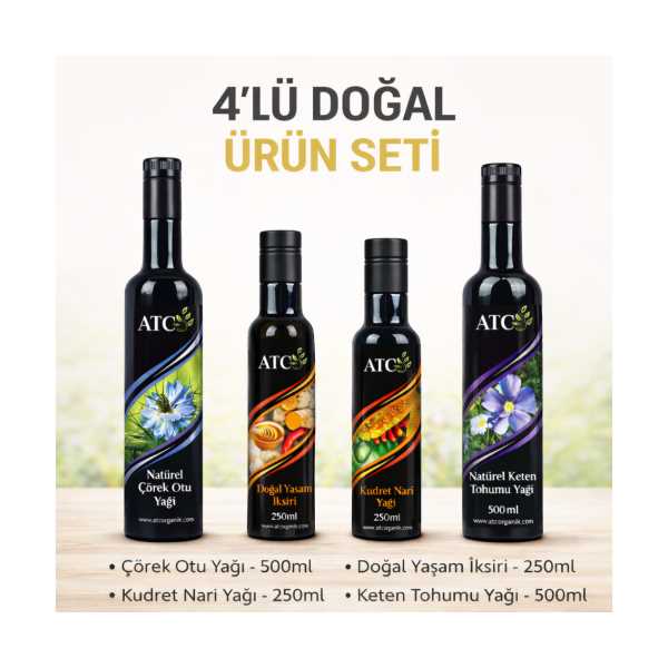 4'LÜ DOĞAL ÜRÜN SETİ (250 - 500 ML)