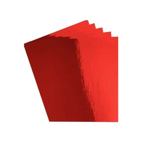 SİNGLE METALİK FON KARTONU 50X70 10LU KIRMIZI