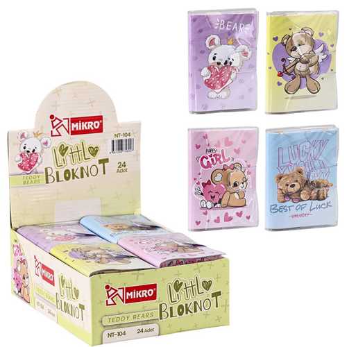 MİKRO TEDDY BEARS NOT DEFTERİ ÇİZGİLİ  -24-