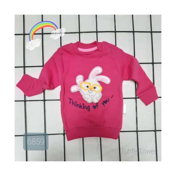 GÖZLÜKLÜ TAVŞAN BEBEK SWEAT 