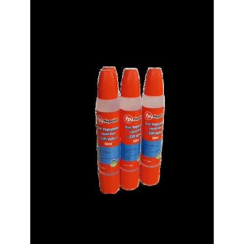 FİXPOİNT SIVI YAPIŞTIRICI 50ML ÇİFT UÇLU  -12-