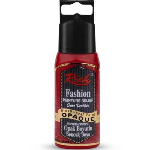 RİCH BOYUTLU BONCUK BOYA OPAK 60ML KIRMIZI