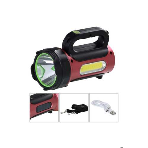 EL FENERİ PROJEKTÖR SOLAR ŞARJLI 10W+COB LED RANCHI HEL RC-T93