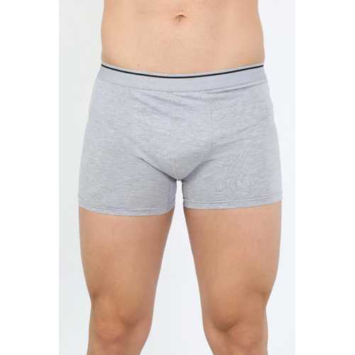 ERKEK PAMUK LIKRALI BOXER GRI