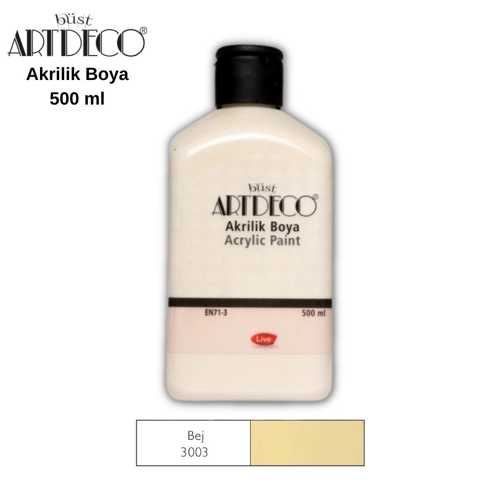 ARTDECO AKRİLİK BOYA 500ML 3003 BEJ