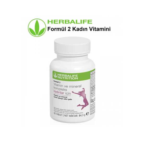 HERBALİFE NUTRITION TAKVİYE EDİCİ GIDA FORMÜL 2 VİTAMİN VE MİNERAL KOMPLEKS KADINLAR İÇİN 60 TABLET 