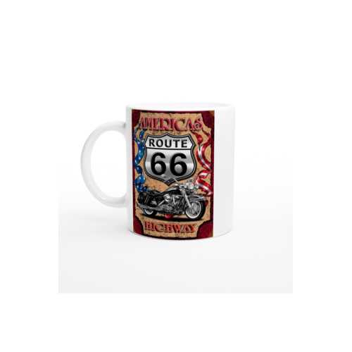 ROUTE 66 MOTOSİKLET TEMALI KUPA BARDAK