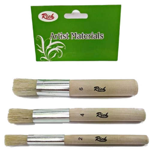 RİCH STENCİL FIRÇA SETİ 3LÜ 2-4-6