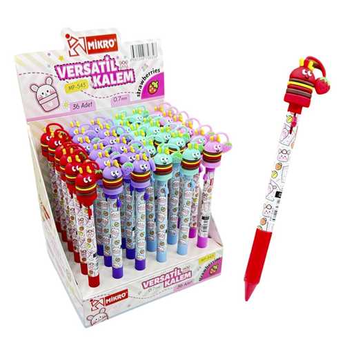 MİKRO MP-543 STRAWBERRİES VERSATİL KALEM 0.7MM -36