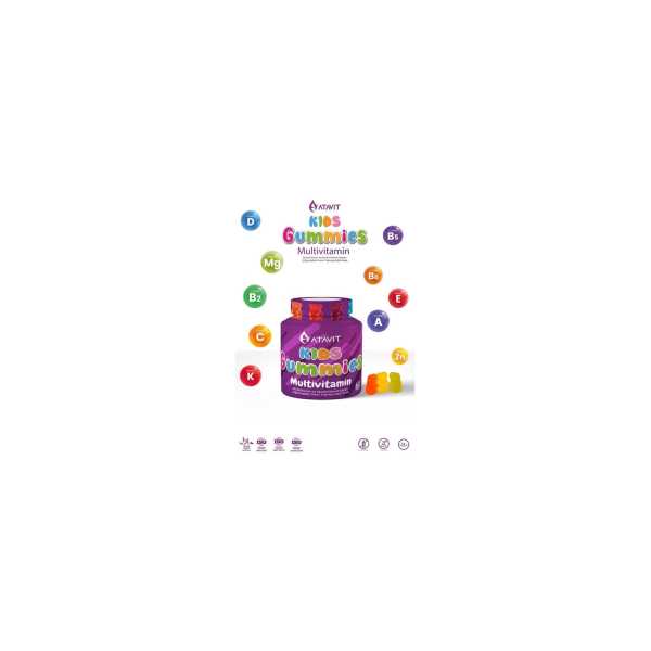 ATAVİT GUMMİES MULTİVİTAMİN KİDS 60 ÇİĞNENEBİLİR FORM