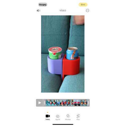 KOLTUK ARASI BARDAK VE TELEFON TUTUCU – 3D BASKI ORGANİZER