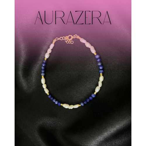 LAPIS LAZULI & İNCI DETAYLI ÖZEL TASARIM BILEKLIK – L’ATELIER SELECTION