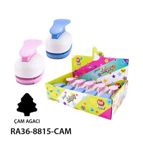 RED APPLE ŞEKİLLİ DELGEÇ 3,8CM ÇAM AĞACI