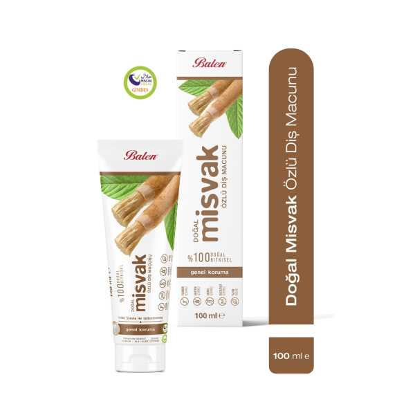 BALEN DOĞAL MİSVAK ÖZLÜ DİŞ MACUNU 100 ML
