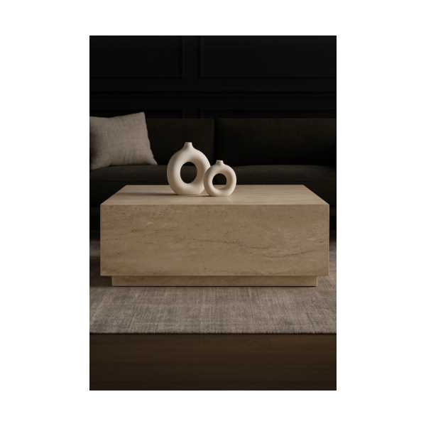 TRAVERTEN ORTA SEHPA SABİT LİZBON MODEL 90X90