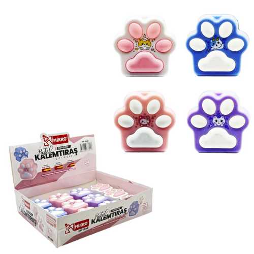 MİKRO MK-2648 ÇİFTLİ KALEMTIRAŞ PATİ PAWPAW -24-