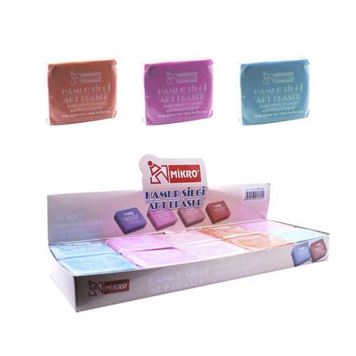 MİKRO HS-22 PASTEL RENK HAMUR SİLGİ -20-