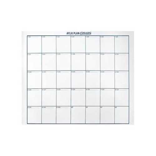PANDA KAĞIT TAHTA110X100CM AYLIK PLAN PAN 777