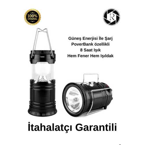 ŞARJLI USBLI SOLAR GÜNEŞ ENERJI IŞILDAK-KAMP FENERI LAMBASI NEW 2025 ASERIESA