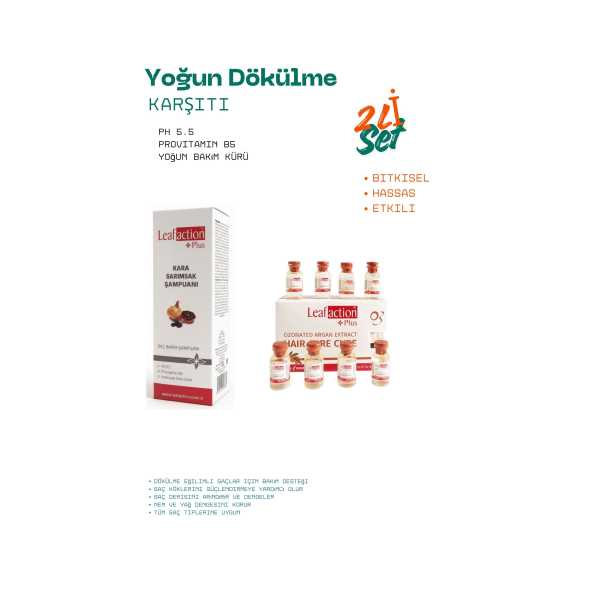 LEAF ACTİON YOĞUN DÖKÜLME KARŞITI 2 Lİ BAKIM SETİ 