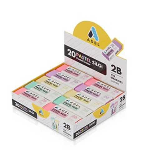 ADEL PASTEL DUST FREE SİLGİ 4 RENK -20-