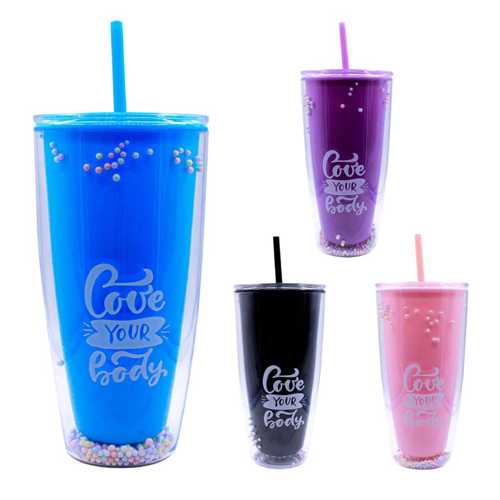 ŞAHİN PM-3002 BUBBLE PİPETLİ BARDAK MATARA 750ML