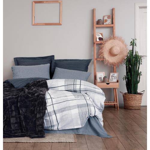 COTTON BOX TRIM ÇIFT KIŞILIK BATTANIYELI NEVRESIM TAKIMI SMOOTH SIYAH