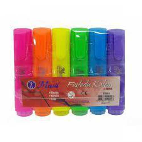 MASİS FOSFORLU KALEM 6 RENK H708-6