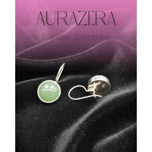 ÖZEL TASARIM AVENTURIN TAŞI GÜMÜŞ KÜPE – L’ATELIER SELECTION