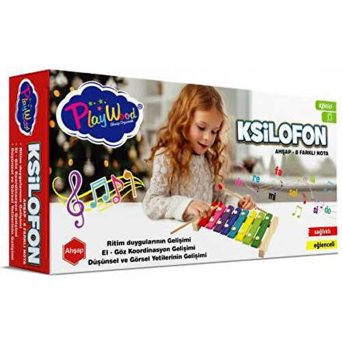 PW KUTUDA AHŞAP 8 FARKLI NOTALI KSİLOFON ONY-405