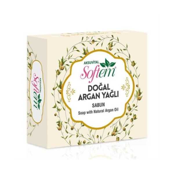 SOFTEM DOĞAL ARGAN YAĞLI SABUN 130 GR.
