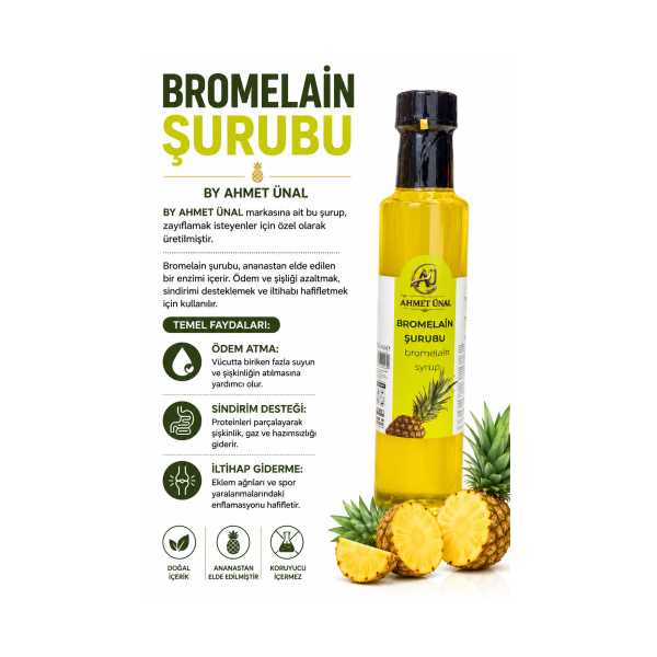 BY AHMET ÜNAL - BROMELAİN ŞURUBU 250 ML