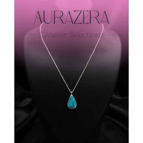 TURKUAZ TAŞLI ÖZEL TASARIM KOLYE | L’ATELIER SELECTION