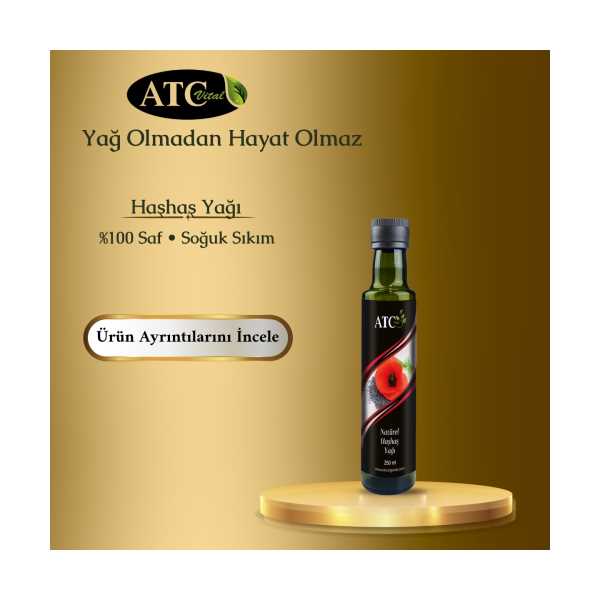 ATC VİTAL HAŞHAŞ YAĞI NATÜREL 250 ML